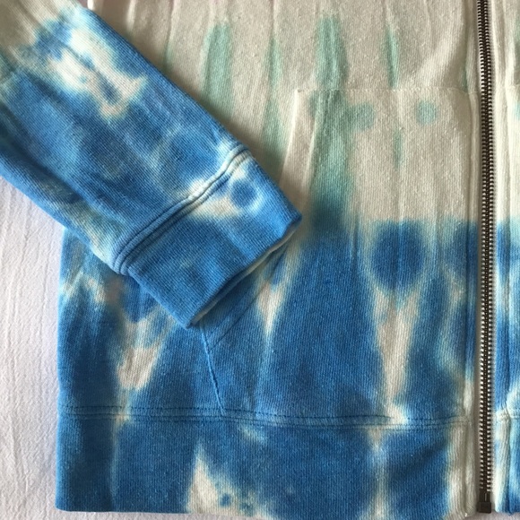 Splendid Zip Up Tie Dye Hoodie Lounge Top - Picture 5 of 11